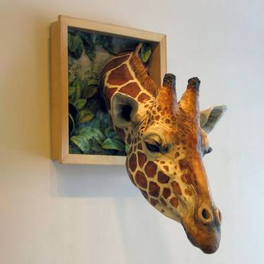 Paper Mache Animal/creature wall mount - Mrs. Edwards art class